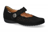 chaussure mobils velcro fabienne nubuck noir